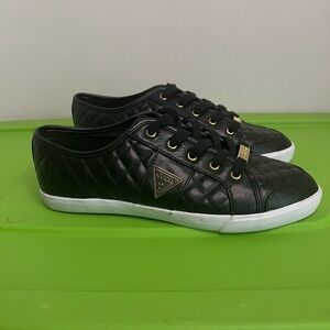 Guess Black Quilted Sneakers